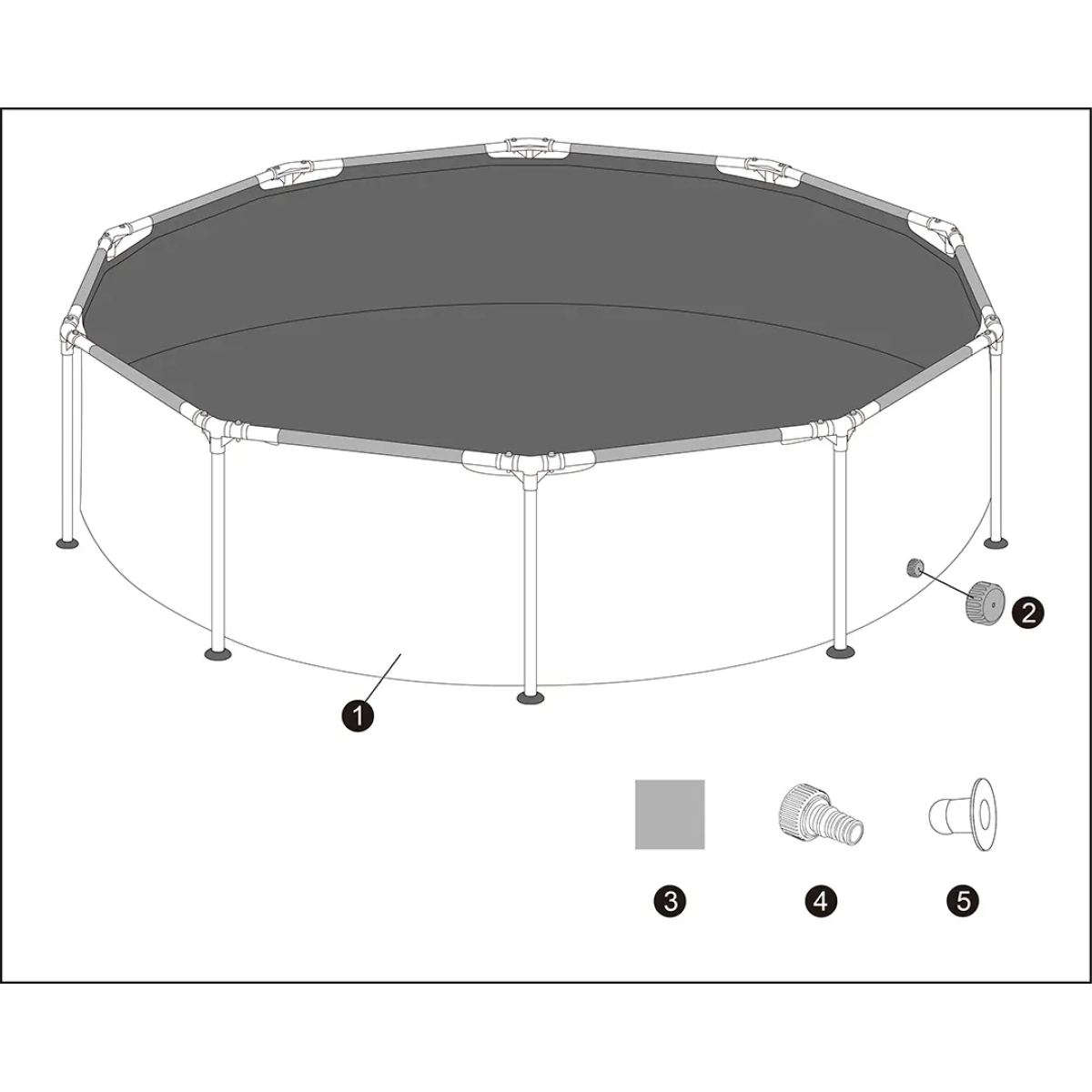 Πισίνα Μεταλλικού Σκελετού Steel Pro MAX™ Ø305x76 εκ. Bestway 56406 - Image 8