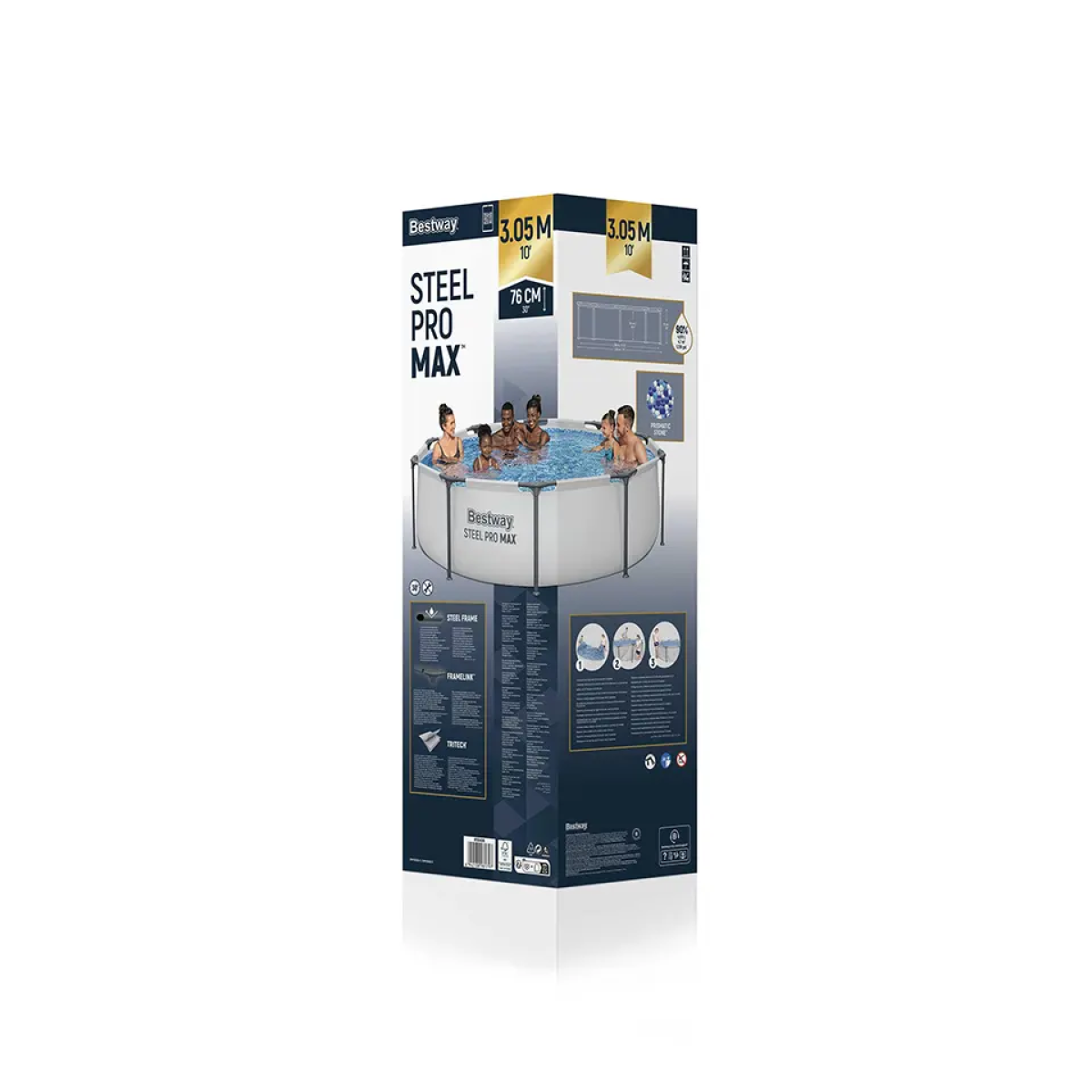 Πισίνα Μεταλλικού Σκελετού Steel Pro MAX™ Ø305x76 εκ. Bestway 56406 - Image 5