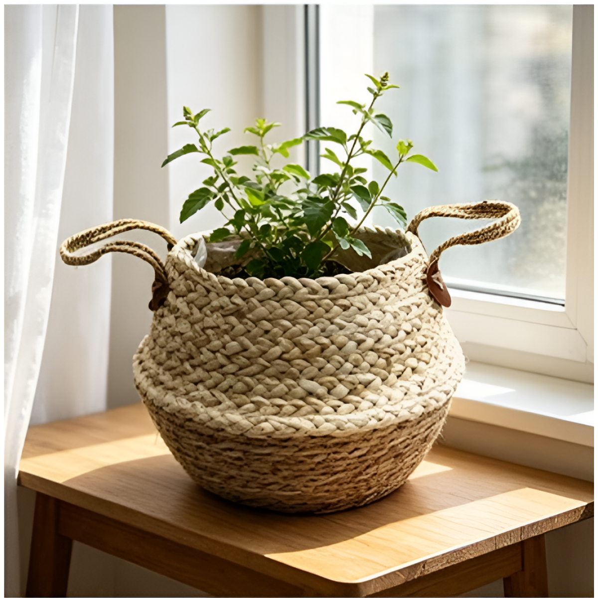 Πλεκτό Διακοσμητικό Καλάθι Grass Basket 34x24cm SDS-29403 - Image 2