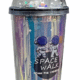 Ποτήρι Πλαστικό με Καπάκι και Καλαμάκι 450ml Space Walk SDS-24836