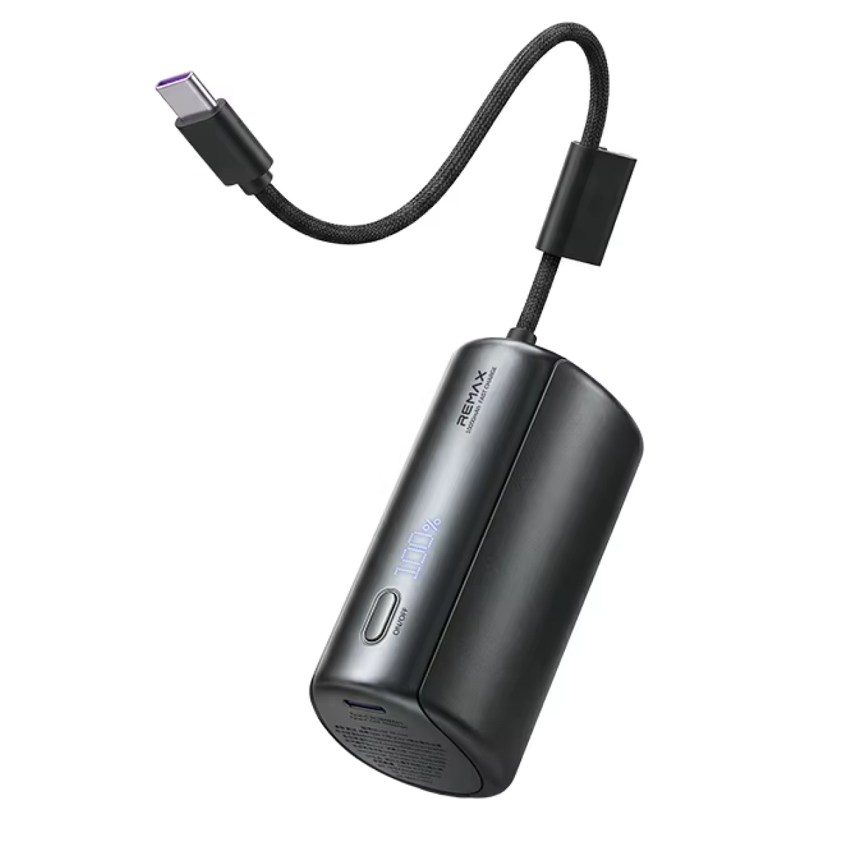 Power Bank 10000mAh 22.5W PD με Ενσωματωμένο Καλώδιο USB-C και Οθόνη LED Remax FP-110 - Image 4