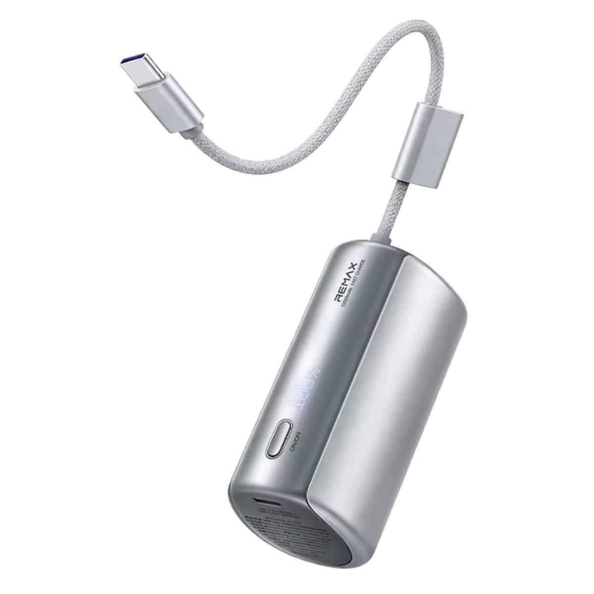 Power Bank 10000mAh 22.5W PD με Ενσωματωμένο Καλώδιο USB-C και Οθόνη LED Remax FP-110 - Image 3
