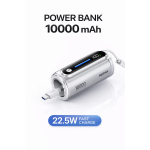 Power Bank 10000mAh 22.5W PD με Ενσωματωμένο Καλώδιο USB-C και Οθόνη LED Remax WP-117 - Image 4