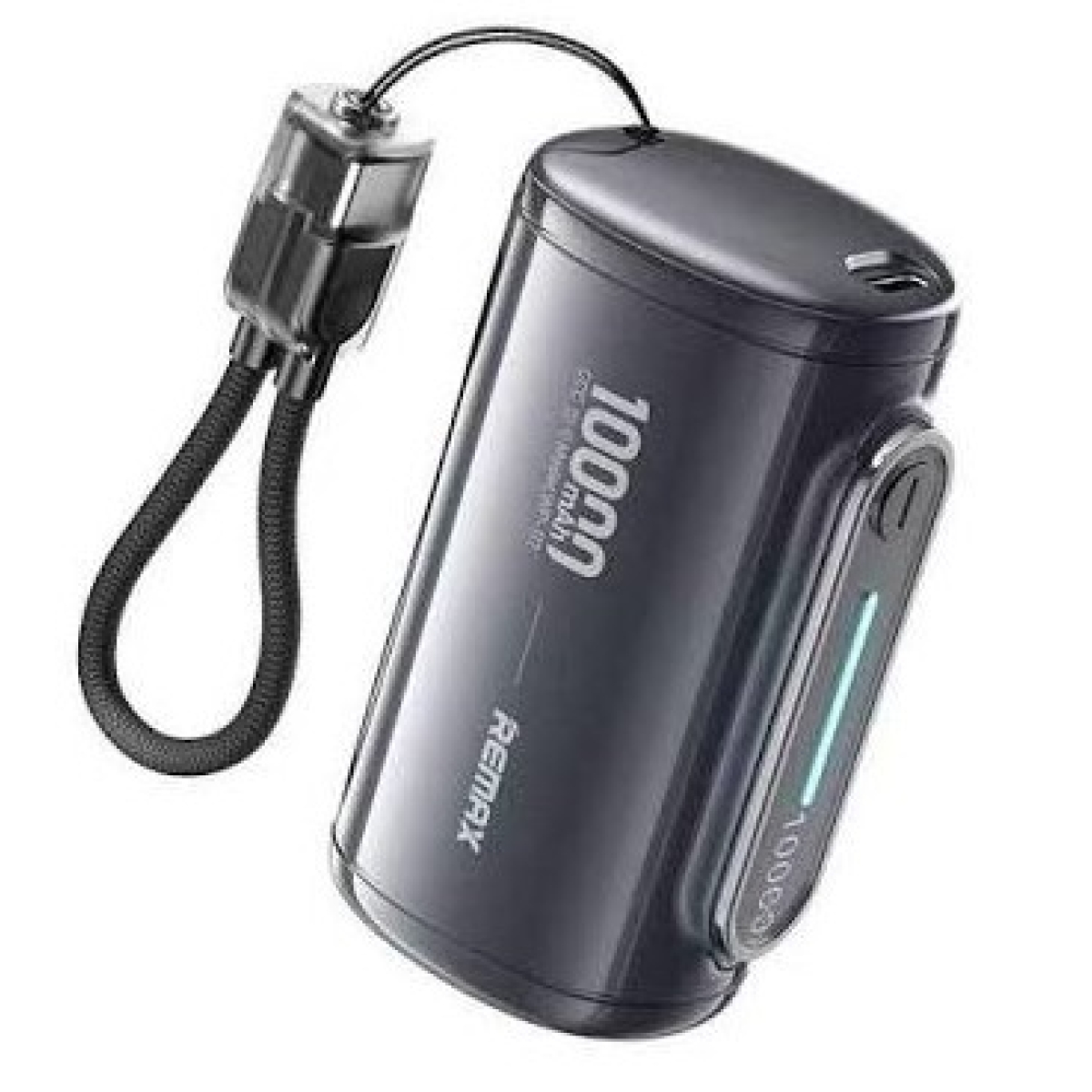 Power Bank 10000mAh 22.5W PD με Ενσωματωμένο Καλώδιο USB-C και Οθόνη LED Remax WP-117 - Image 7