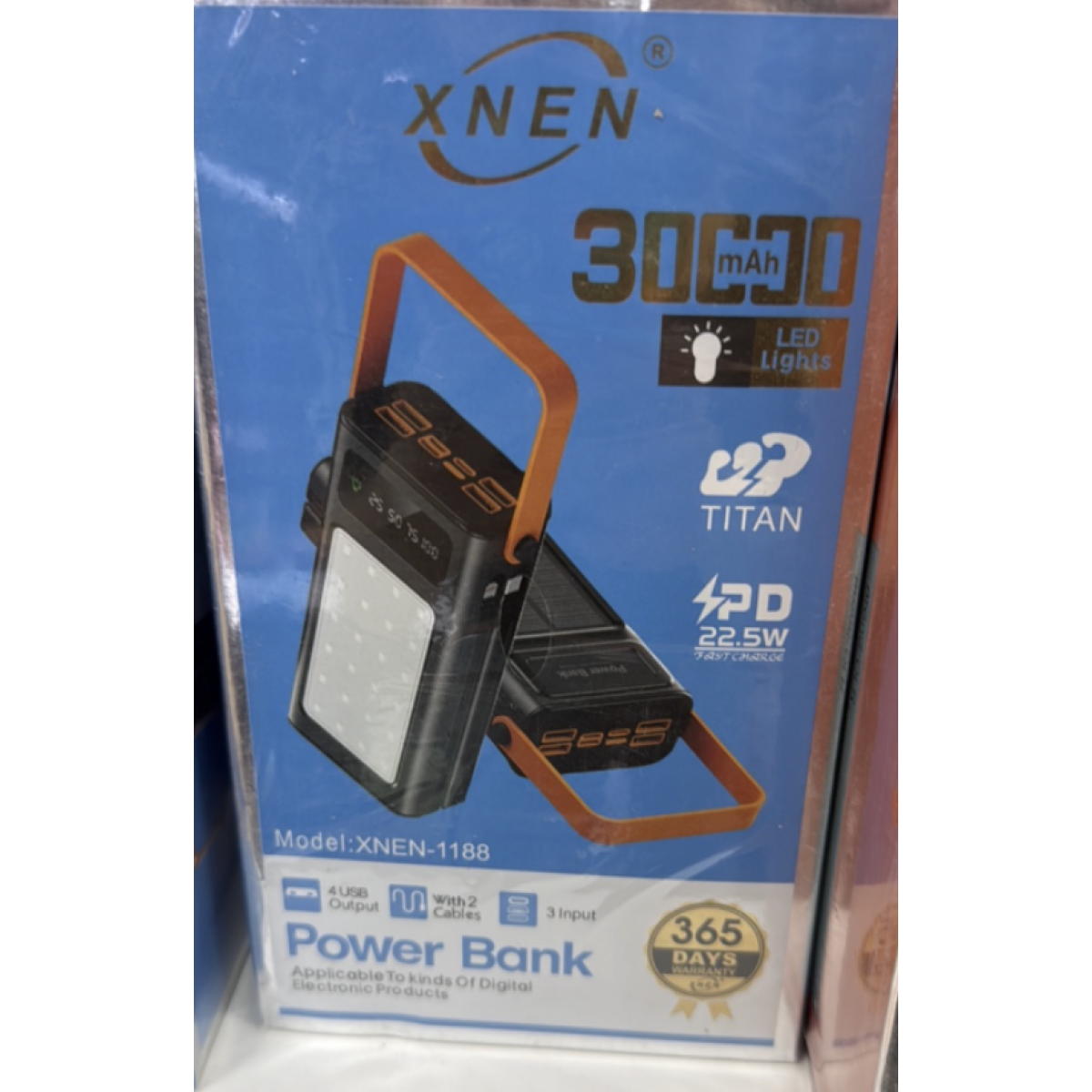 Power Bank 30000mAh με LED Φωτισμό και PD 22.5W XNEN-1188 - Image 2