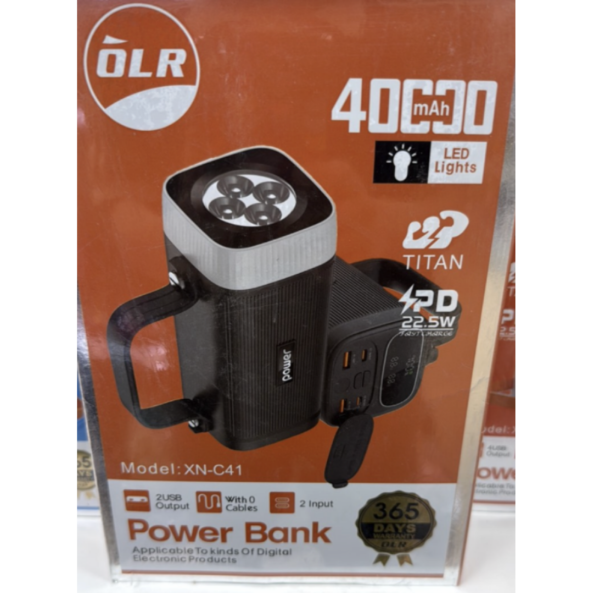 Power Bank 40000mAh με Φακό LED και PD 22.5W OLR XN-C41 - Image 2