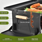 Ψησταριά Κάρβουνου BBQ με Ρυθμιζόμενο Ύψος 66x30cm K601 - Image 9