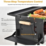 Ψησταριά Κάρβουνου BBQ με Ρυθμιζόμενο Ύψος 66x30cm K601 - Image 4
