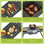 Ψησταριά Κάρβουνου BBQ Πτυσσόμενη 58x35x47cm K-804 - Image 5