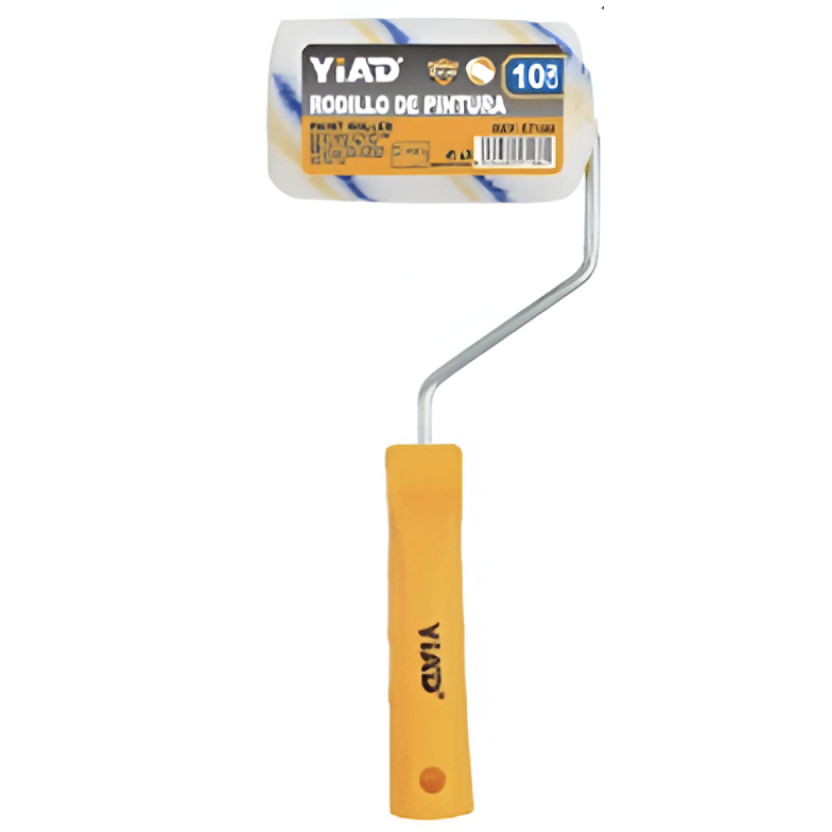Ρολό Βαφής Dacron Ριγέ Premium 100mm με Λαβή YiAD 57186 - Image 2