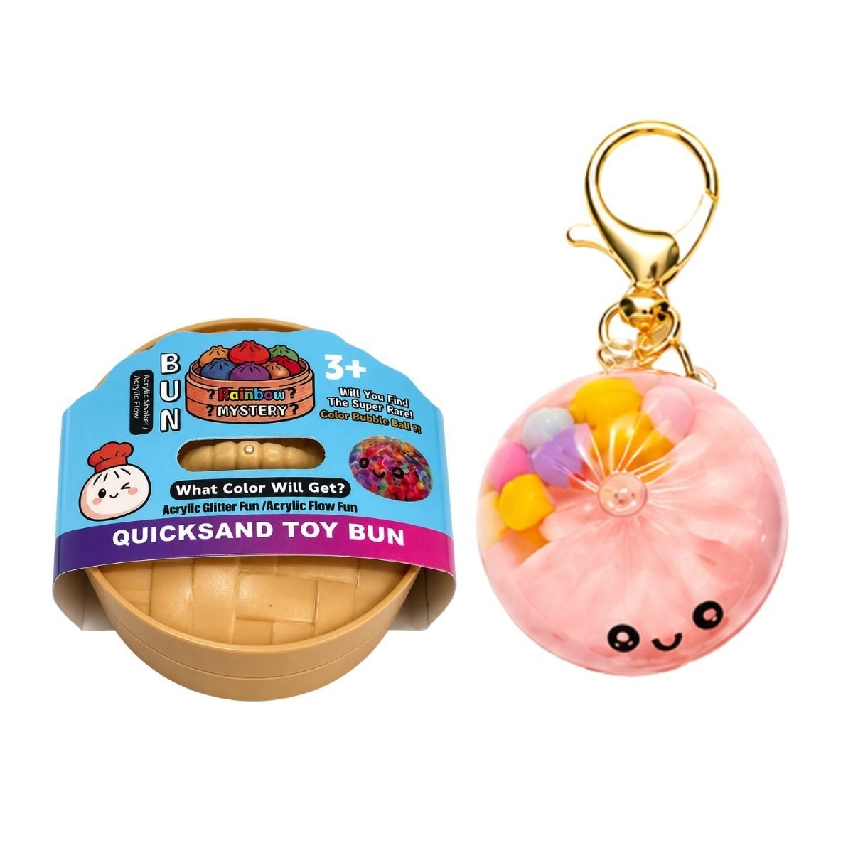 Squishy Παιχνίδι Anti-Stress Μπρελόκ Bun 88661 - Image 3