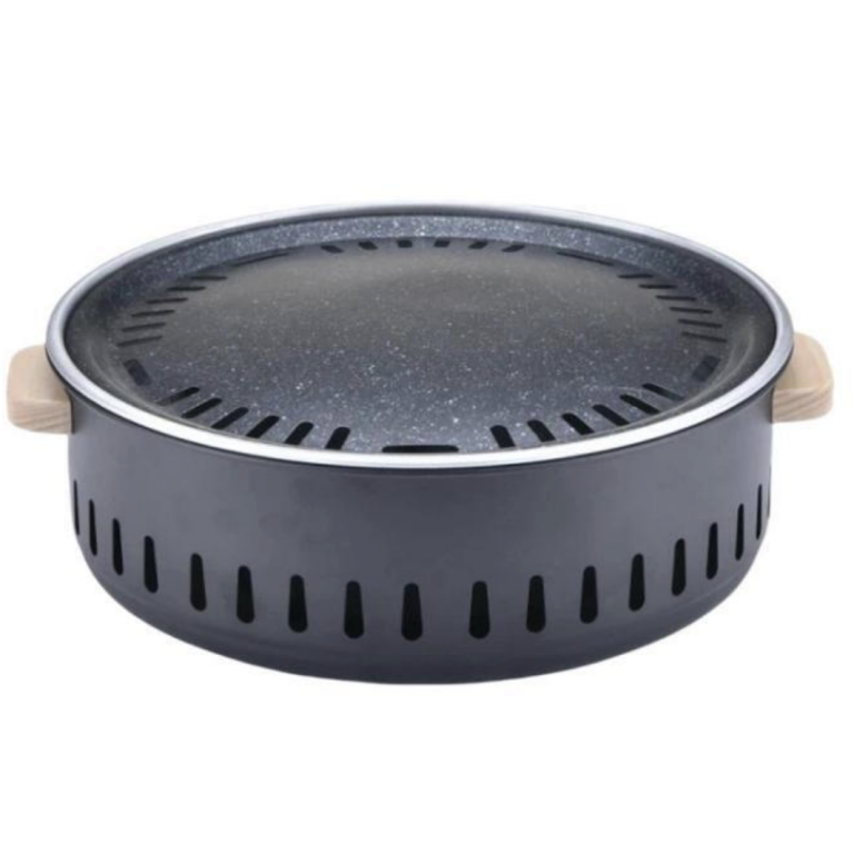 Στρογγυλή Φορητή Ψησταριά Κάρβουνου BBQ 35x31x11cm K-705
