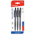 Στυλό Διαρκείας Μαύρο Σετ 3 Τεμαχίων 1.0mm Motarro MC026-1