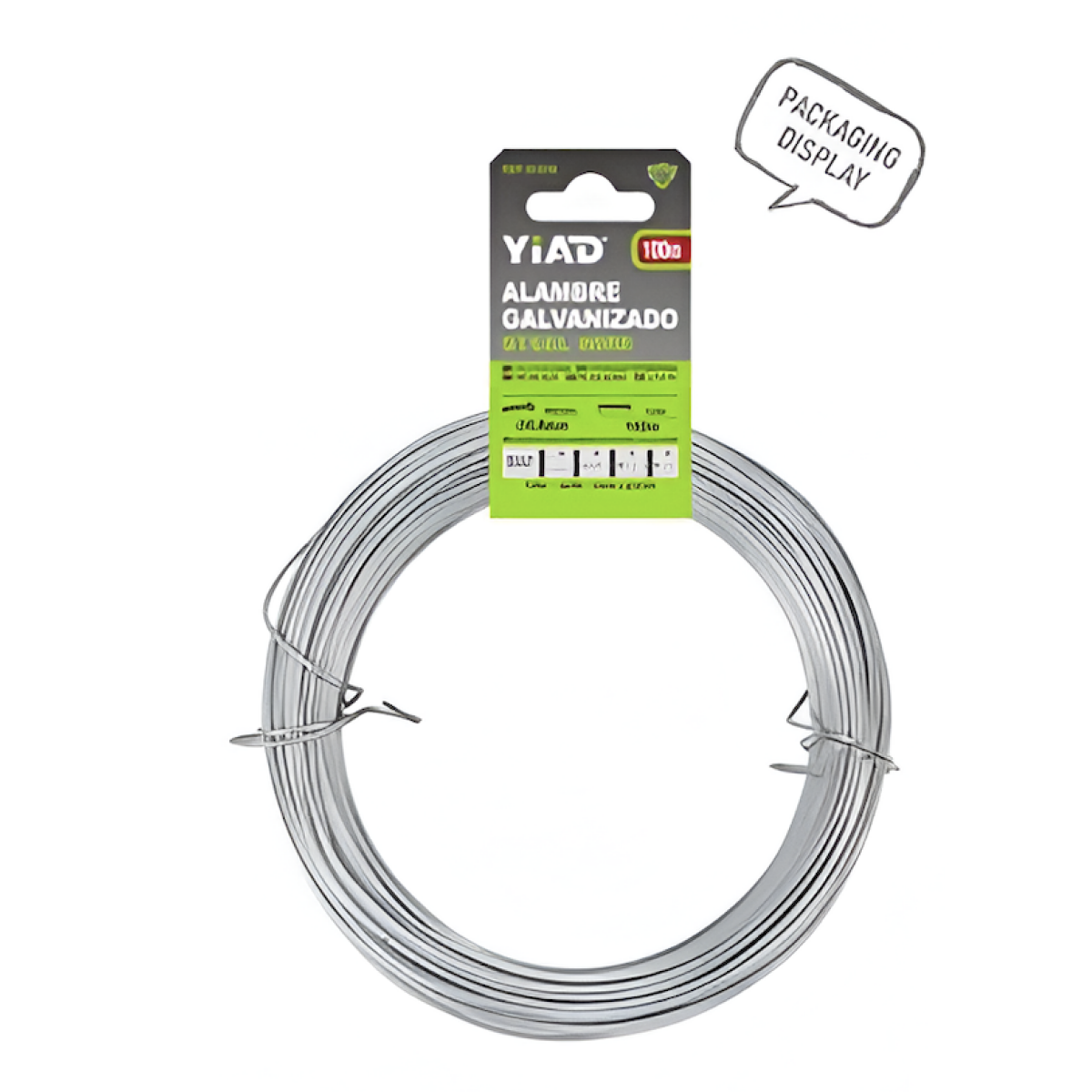 Σύρμα Δεσίματος Κήπου Γαλβανιζέ 0.8mm x 100m YiAD 51316