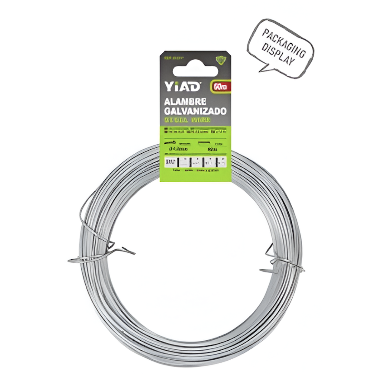 Σύρμα Δεσίματος Κήπου Γαλβανιζέ 1mm x 60m YiAD 51317