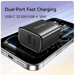 Ταχυφορτιστής 22.5W USB-C + USB-A Με Καλώδιο Lightning Awei PD85I-EU - Image 3