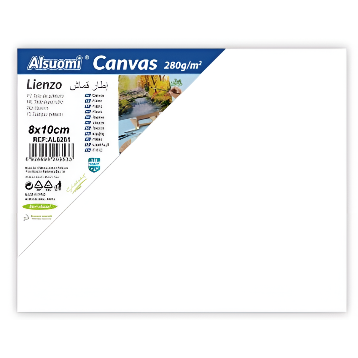 Τελάρο Ζωγραφικής 45x60x1.6cm 280g/m² Alsuomi AL6282 - Image 2