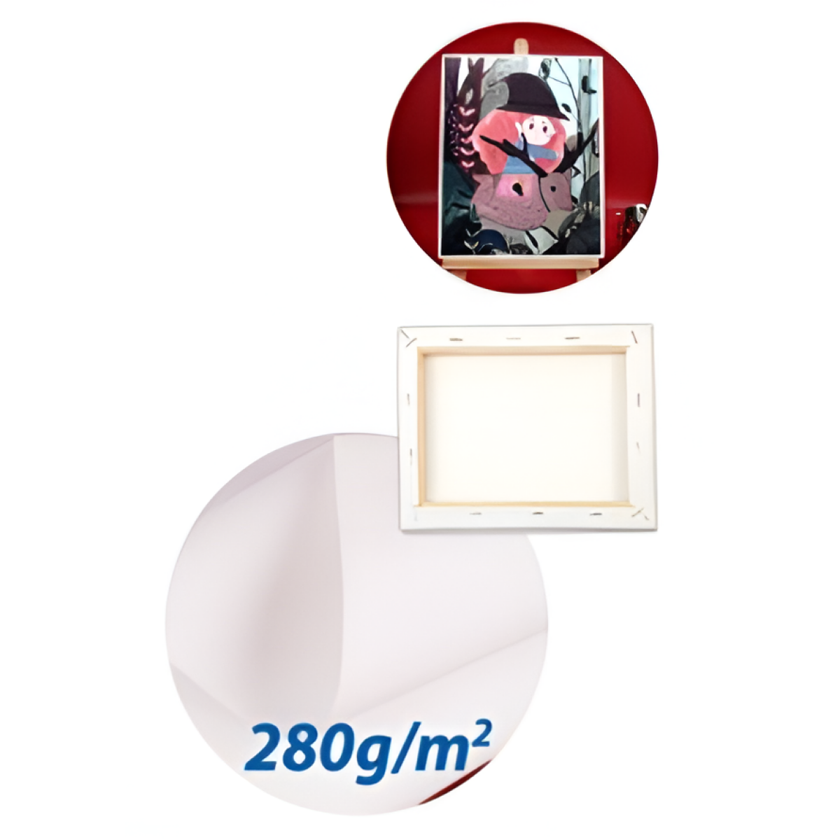 Τελάρο Ζωγραφικής 45x60x1.6cm 280g/m² Alsuomi AL6282 - Image 3