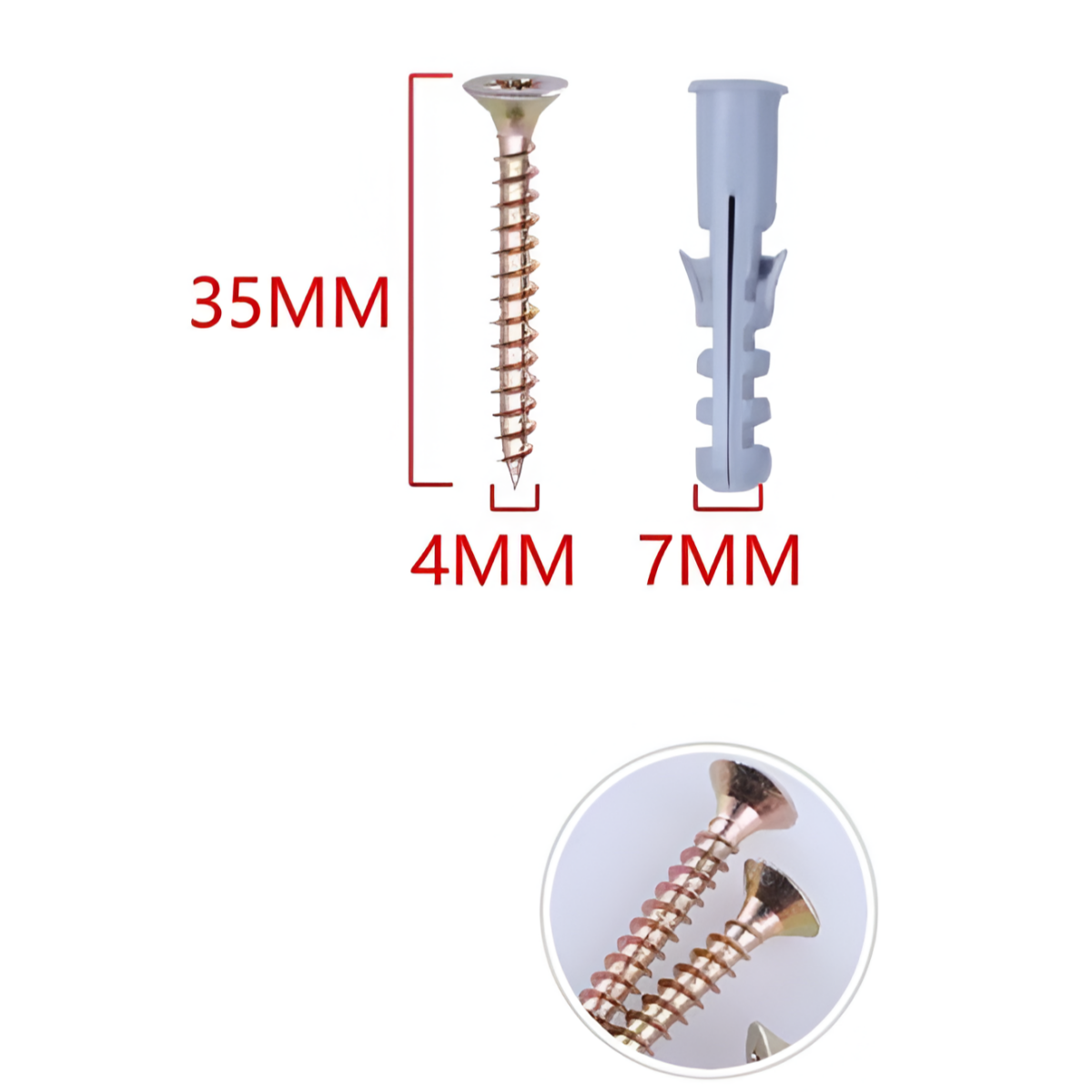 Βίδες 4x35mm & Ούπα E7 Σετ 14 Τεμαχίων BossTools 680124