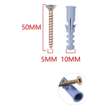 Βίδες 5x50mm & Ούπα E10 Σετ 6 Τεμαχίων BossTools 680127 - Image 2