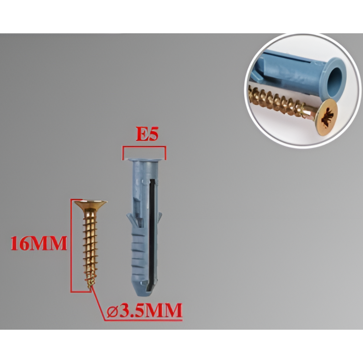 Βίδες με Ούπα 3.5x16mm E5 25τμχ Bossram 683673 - Image 2