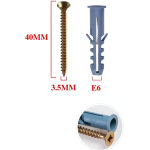 Βίδες με Ούπα 3.5x40mm E6 12τμχ BosTools 683674