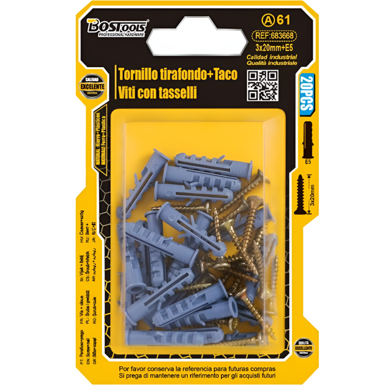 Βίδες με Ούπα 3x20mm E5 20τμχ BosTools 683668