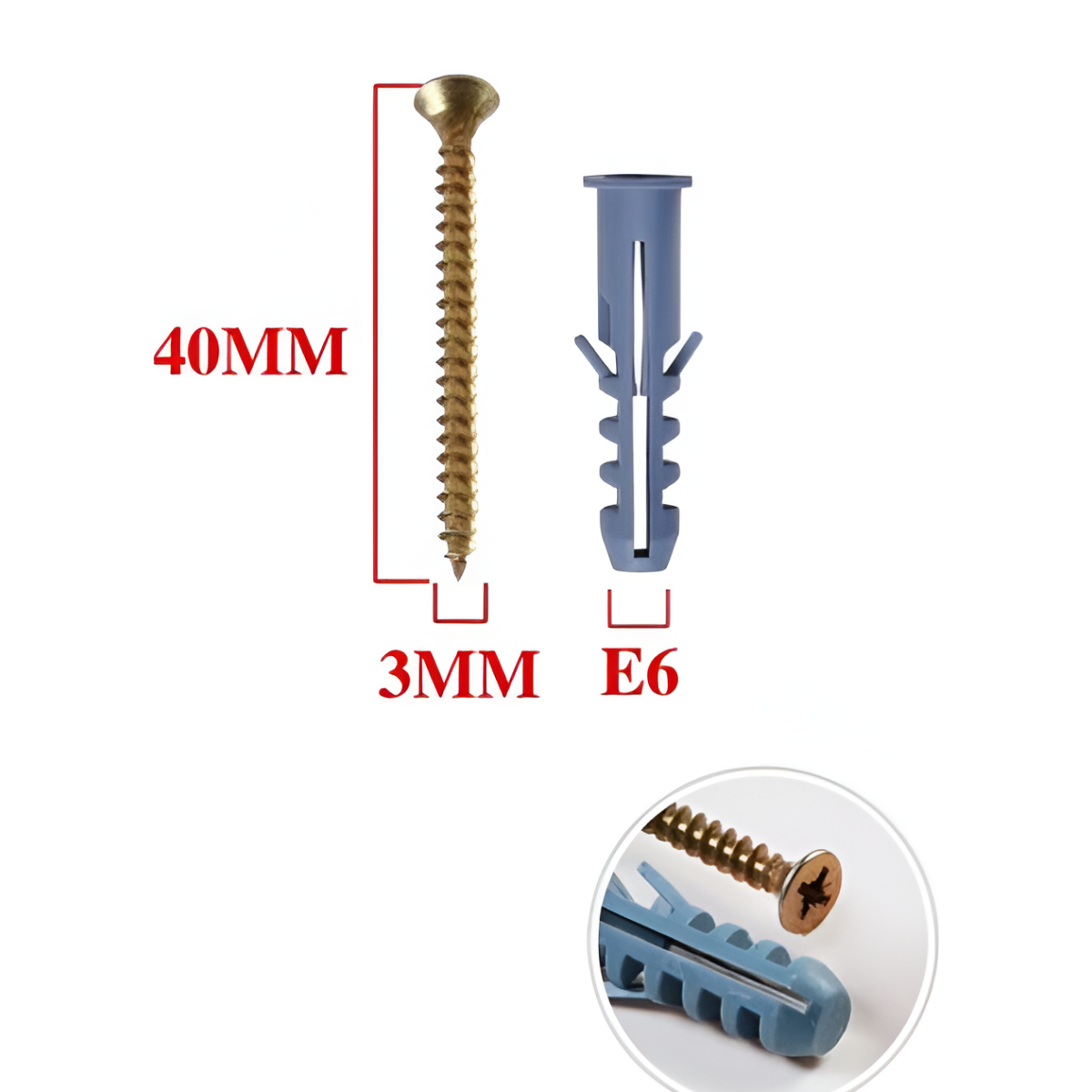 Βίδες με Ούπα 3x40mm E6 13τμχ BosTools 683671