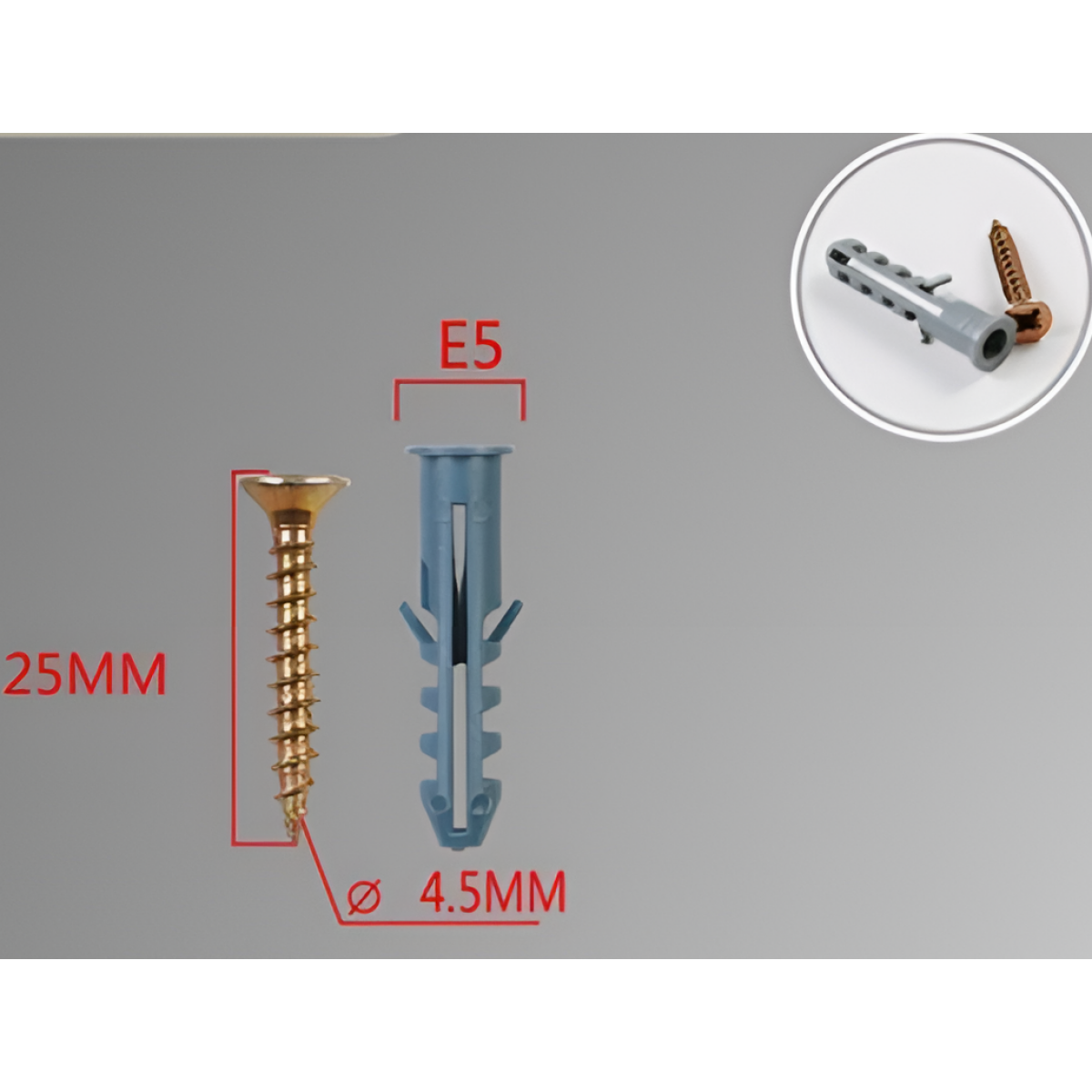 Βίδες με Ούπα 4.5x25mm E5 13τμχ Bossram 683681
