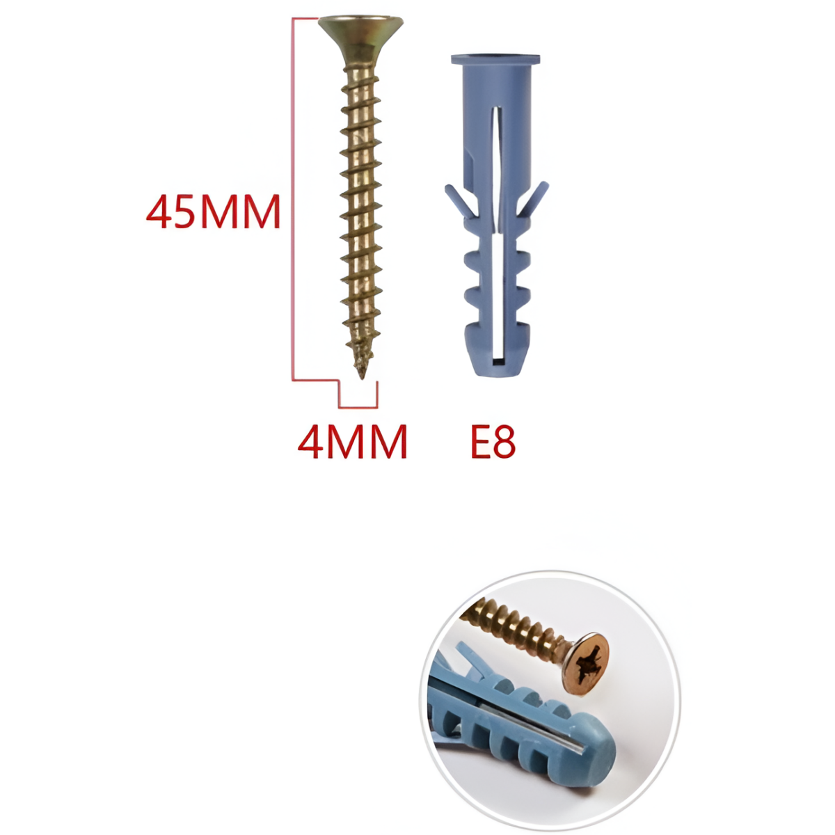Βίδες με Ούπα 4x45mm E8 9τμχ BosTools 683678 - Image 2