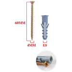Βίδες με Ούπα 4x60mm E8 6τμχ BosTools 683679