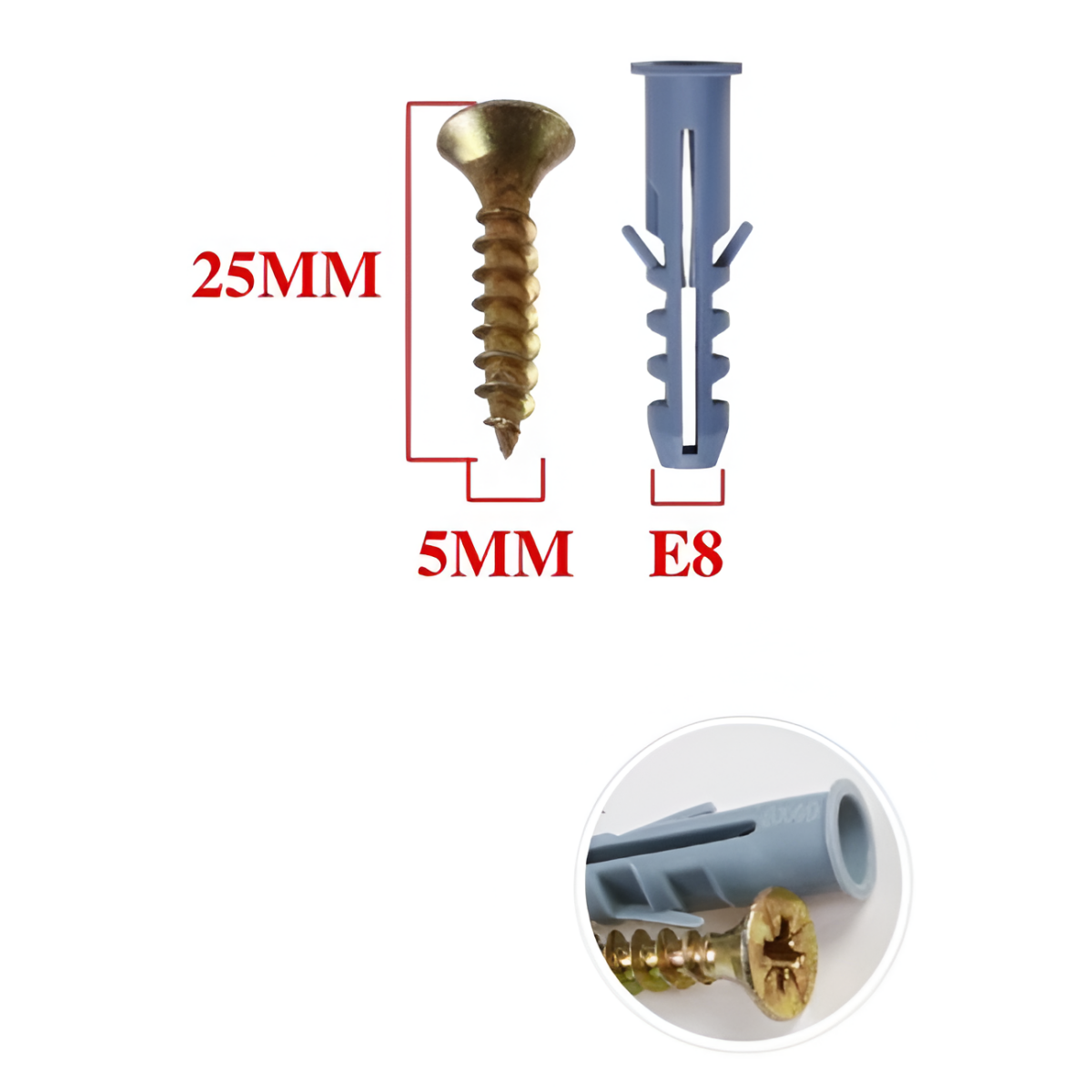 Βίδες με Ούπα 5x25mm E8 11τμχ Bostools 683687