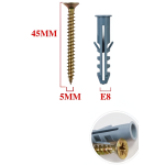 Βίδες με Ούπα 5x45mm E8 7τμχ Bostools 683690