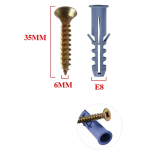 Βίδες με Ούπα 6x35mm E8 6τμχ Bostools 683693