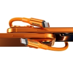 Καλώδιο Φόρτισης WK WDC-C23 USB-C σε USB-C PD 140W 1.2m Πορτοκαλί - Image 2