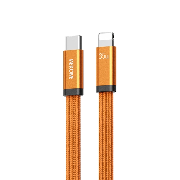 Καλώδιο Φόρτισης WK WDC-C17 USB-C σε Lightning PD 35W 1.2m Πορτοκαλί