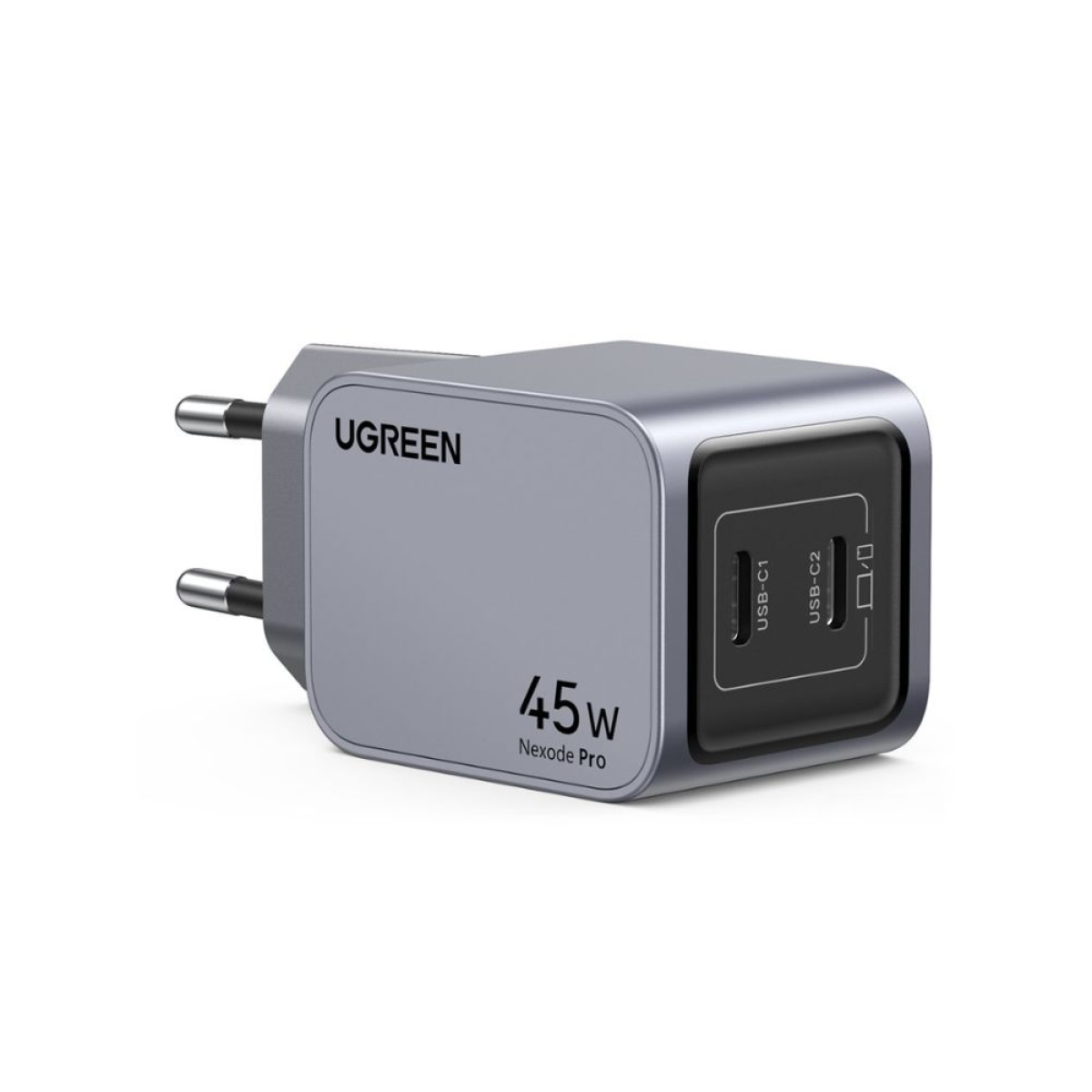 Φορτιστής Σπιτιού GaN PD 45W UGREEN X707 35008 2 Θέσεων Γκρι - Image 2