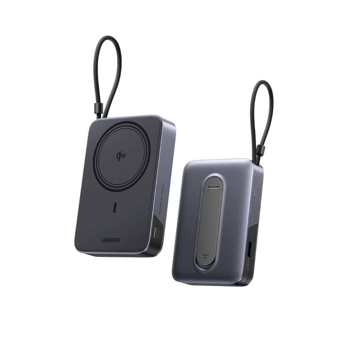 Power Bank 10000mAh 30W Qi2 UGREEN PB568 65176B με Ασύρματη Φόρτιση Magnetic και καλώδιο USB-C Γκρι - Image 3
