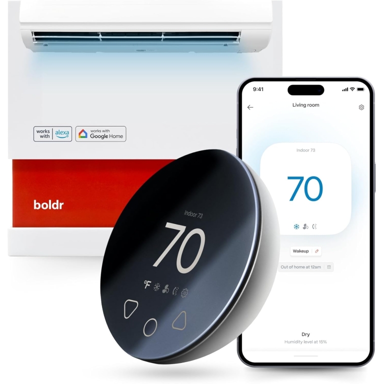 boldr Klima Smart Thermostat με Δυνατότητα Τηλεχειρισμού Graphite Gray