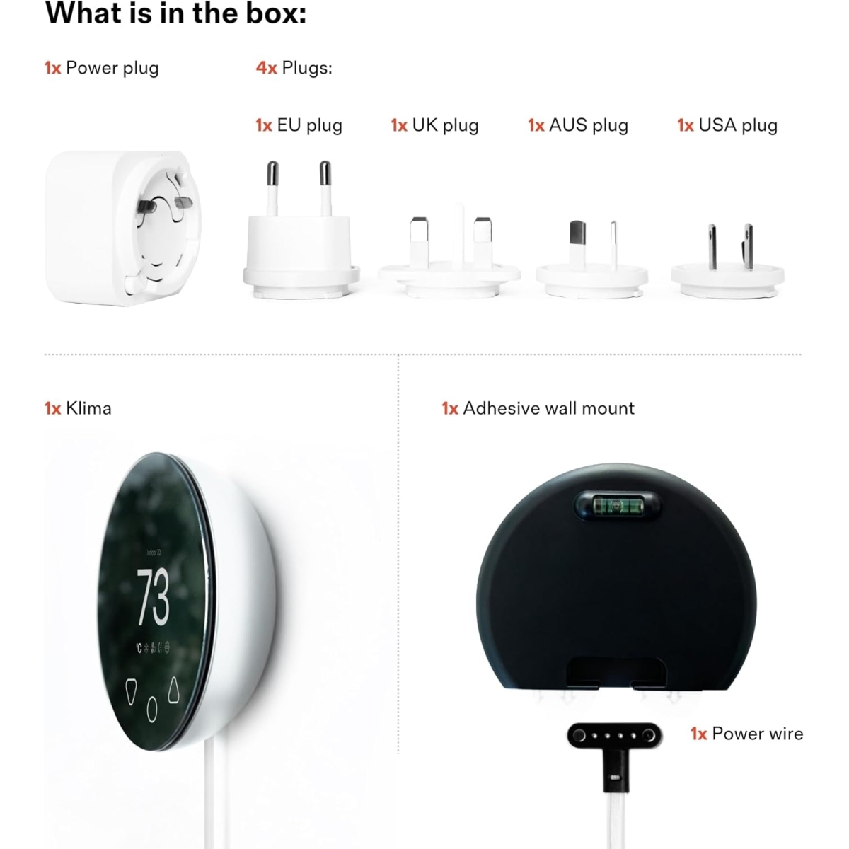 boldr Klima Smart Thermostat με Δυνατότητα Τηλεχειρισμού Graphite Gray - Image 2