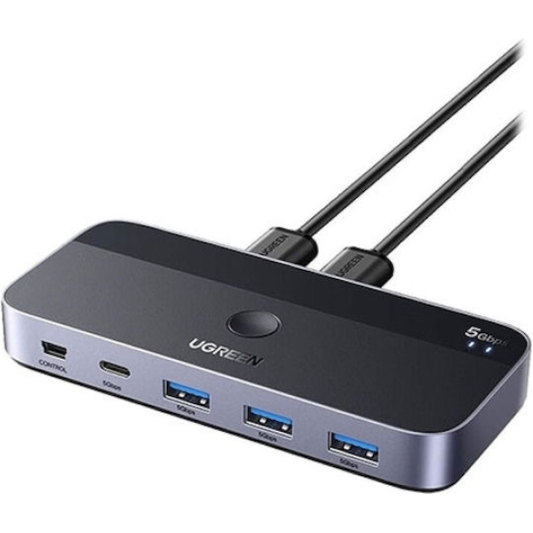 Ugreen USB 3.0 Switch 2X4 Out - Μαύρο CM662