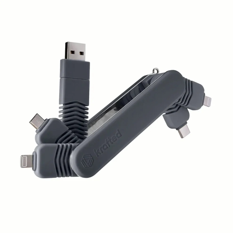krafted Connex Cable Adaptor Hub Charcoal Grey