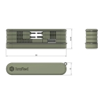 krafted Connex Cable Adaptor Hub Charcoal Grey - Image 3