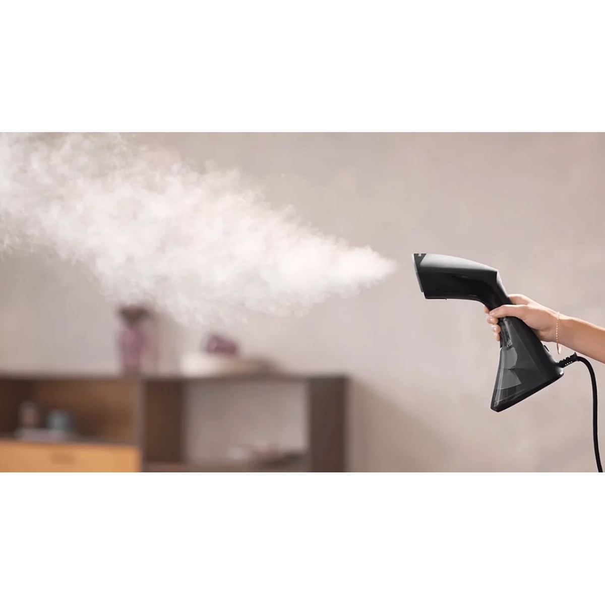 Philips Ατμοκαθαριστής Ρούχων Χειρός 1600W με Δοχείο 230ml Μαύρος GC800/80 - Image 3