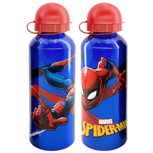 Παγούρι Αλουμινίου Spiderman 21x6,5cm   500ml JustNote 702329 - 1 τμχ