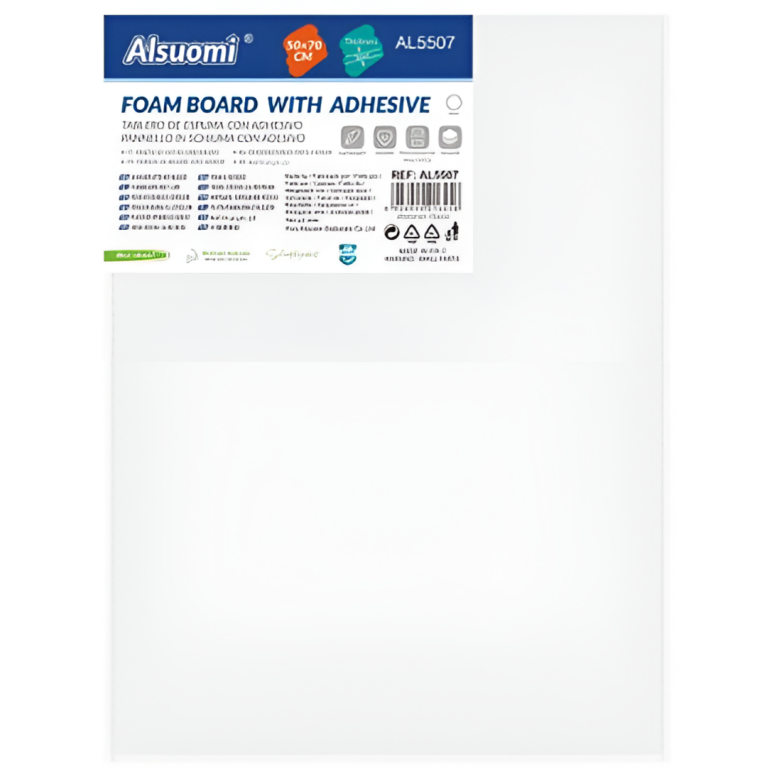 Αυτοκόλλητο Foam Board Λευκό 50x70cm 5mm για Κατασκευές & Παρουσιάσεις Alsuomi AL5507