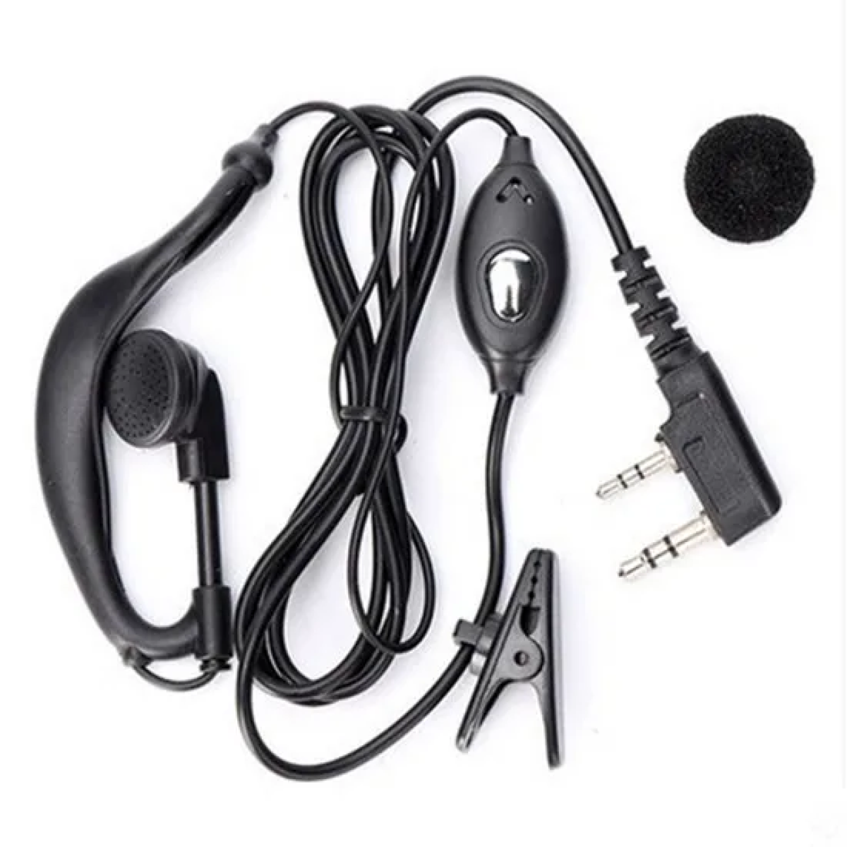 Ακουστικά HandsFree με Διπλό Καρφί για Baofeng & Ασύρματους Πομποδέκτες Walkie Talkie VHF UHF/ Double Pin - 992 - Image 2