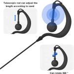 Ακουστικά HandsFree με Διπλό Καρφί για Baofeng & Ασύρματους Πομποδέκτες Walkie Talkie VHF UHF/ Double Pin - 992 - Image 10