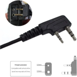 Ακουστικά HandsFree με Διπλό Καρφί για Baofeng & Ασύρματους Πομποδέκτες Walkie Talkie VHF UHF/ Double Pin - 992 - Image 5