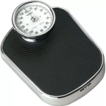 Αναλογική Ζυγαριά Μπάνιου 160kg με Ανοξείδωτη Επιφάνεια Μαύρη